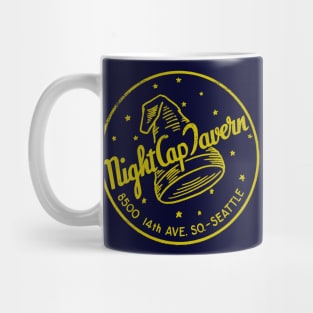 Retro Vintage Night Cap Tavern Seattle Mug